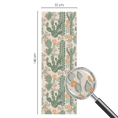 Zonwerende raamfolie glas in lood Groene vetplanten