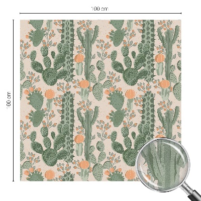 Zonwerende raamfolie glas in lood Groene vetplanten