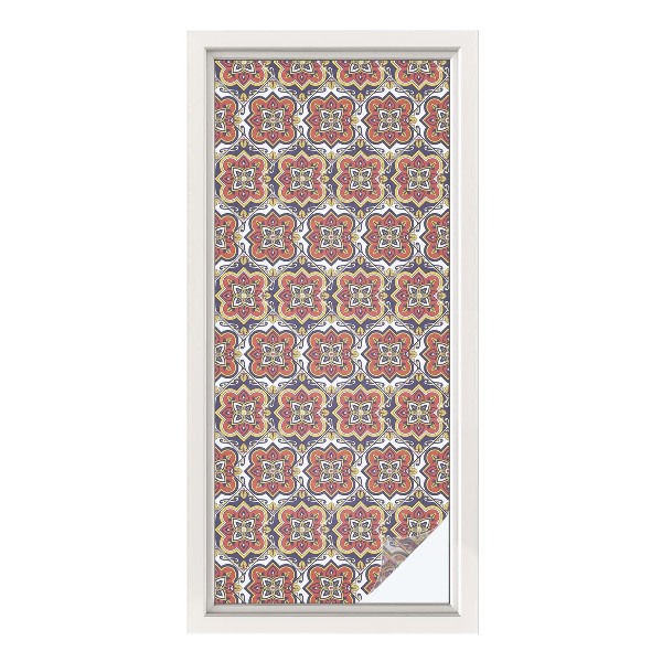 Anti inkijk raamfolie Bloemenornament