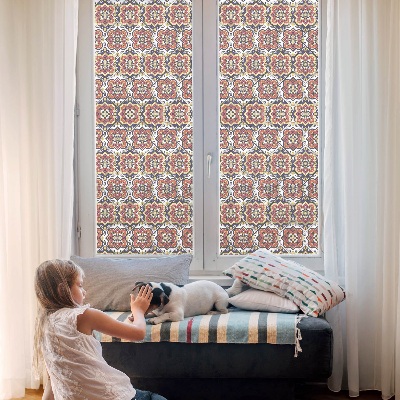 Anti inkijk raamfolie Bloemenornament