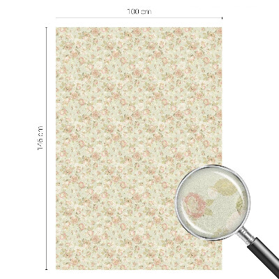 Zelfklevende raamfolie glas in lood Bloemen elegantie