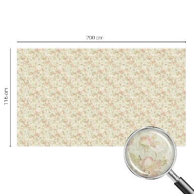 Zelfklevende raamfolie glas in lood Bloemen elegantie