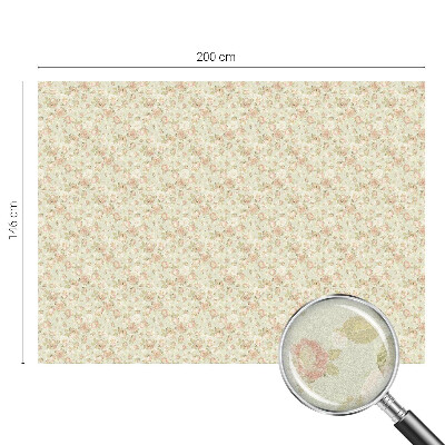 Zelfklevende raamfolie glas in lood Bloemen elegantie