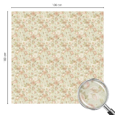 Zelfklevende raamfolie glas in lood Bloemen elegantie