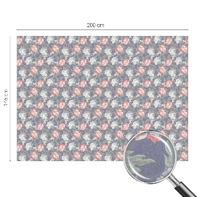 Zonwerende raamfolie glas in lood Bloemen elegantie