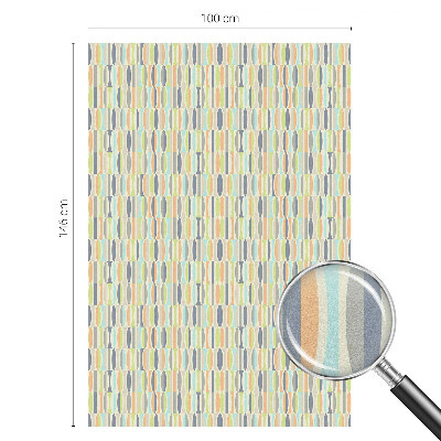 Zelfklevende anti inkijk folie glas in lood Ovale patronen