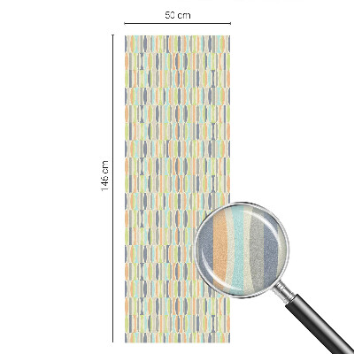 Zelfklevende anti inkijk folie glas in lood Ovale patronen