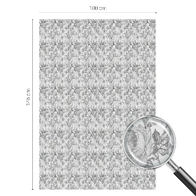 Zelfklevende anti inkijk folie glas in lood Bloemen elegantie