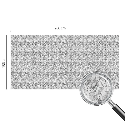 Zelfklevende anti inkijk folie glas in lood Bloemen elegantie