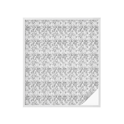 Zelfklevende anti inkijk folie glas in lood Bloemen elegantie