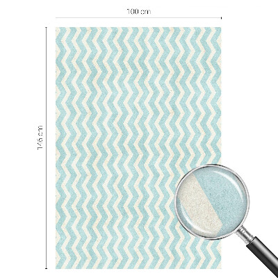 Zelfklevende raamfolie glas in lood Blauwe zigzag