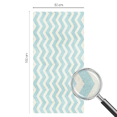 Zelfklevende raamfolie glas in lood Blauwe zigzag