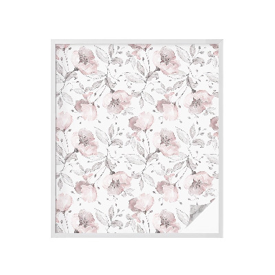 Zonwerende raamfolie Rozenblaadjes