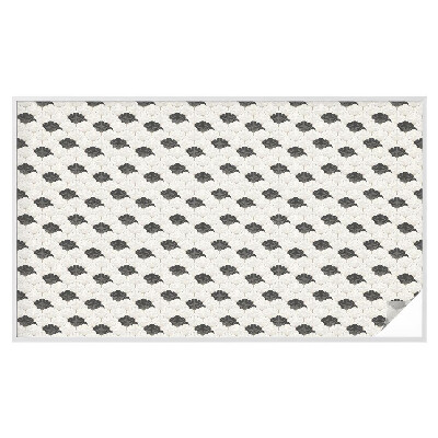 Zelfklevende raamfolie glas in lood Contrasterende fans