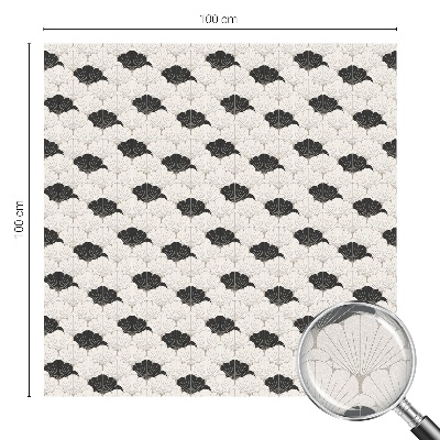 Zelfklevende raamfolie glas in lood Contrasterende fans