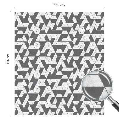 Zelfklevende anti inkijk folie glas in lood Geometrische illusies