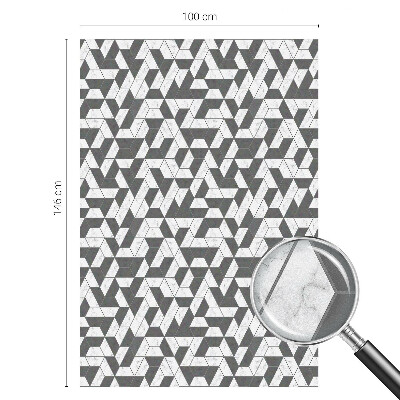 Zelfklevende anti inkijk folie glas in lood Geometrische illusies