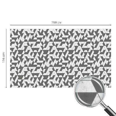 Zelfklevende anti inkijk folie glas in lood Geometrische illusies