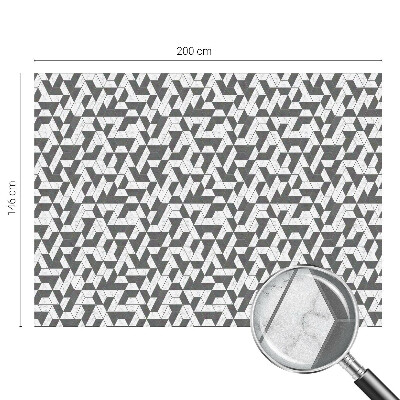 Zelfklevende anti inkijk folie glas in lood Geometrische illusies