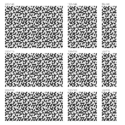 Zelfklevende anti inkijk folie glas in lood Geometrische illusies