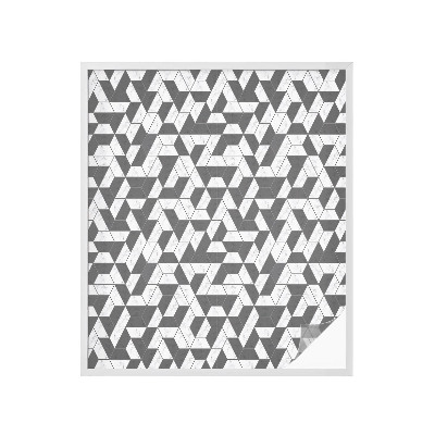 Zelfklevende anti inkijk folie glas in lood Geometrische illusies