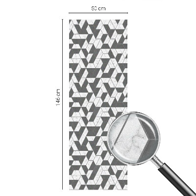 Zelfklevende anti inkijk folie glas in lood Geometrische illusies