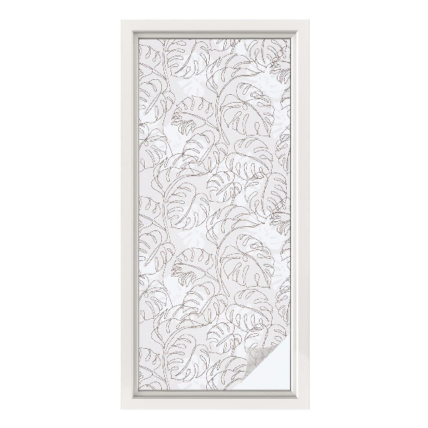 Zonwerende raamfolie Plantenornament