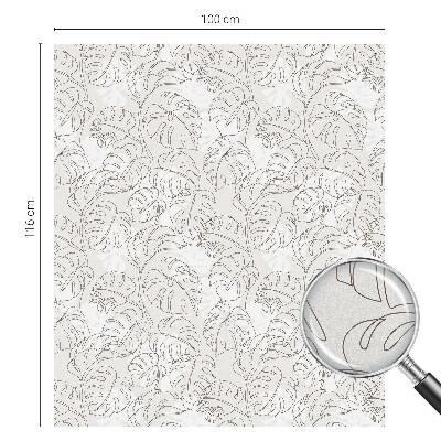 Zonwerende raamfolie Plantenornament