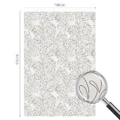 Zonwerende raamfolie Plantenornament