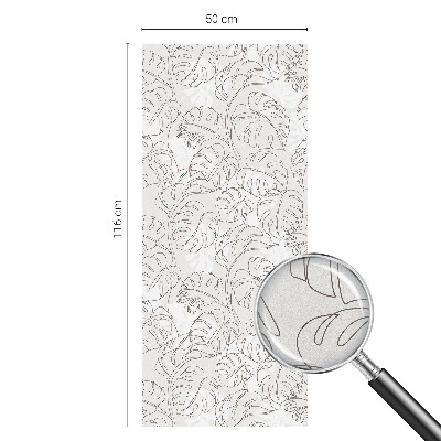 Zonwerende raamfolie Plantenornament