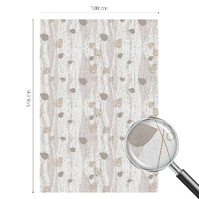 Zonwerende raamfolie glas in lood Elegante bladeren