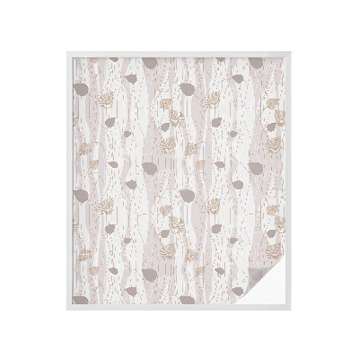 Zonwerende raamfolie glas in lood Elegante bladeren