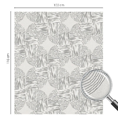 Zonwerende raamfolie glas in lood Vreedzame symmetrie