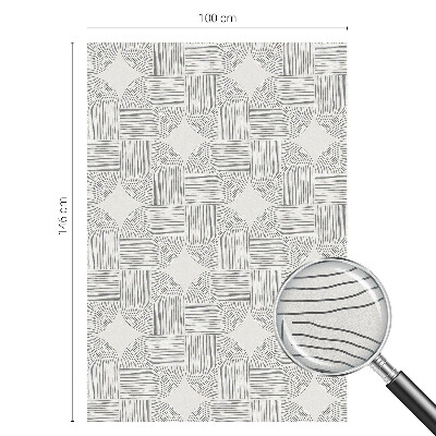 Zonwerende raamfolie glas in lood Vreedzame symmetrie