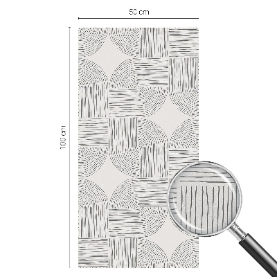 Zonwerende raamfolie glas in lood Vreedzame symmetrie