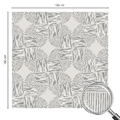 Zonwerende raamfolie glas in lood Vreedzame symmetrie