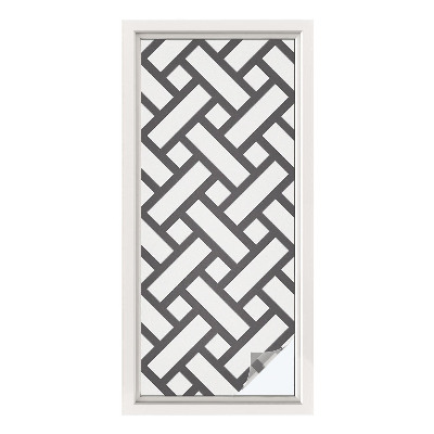 Anti inkijk raamfolie Verweven rechthoeken