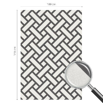 Anti inkijk raamfolie Verweven rechthoeken