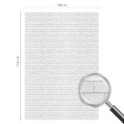 Zelfklevende raamfolie glas in lood Baksteen textuur