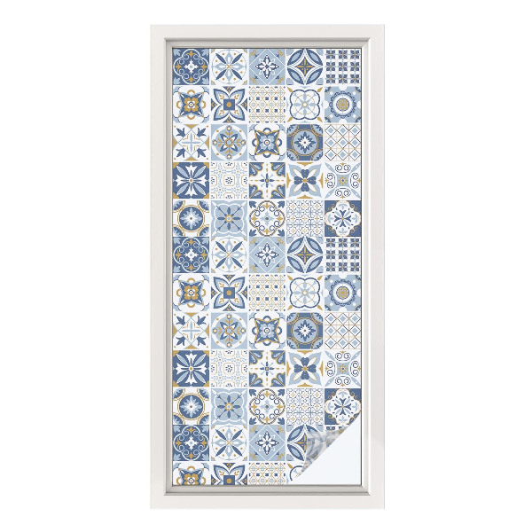 Zonwerende raamfolie glas in lood Mozaïektegels