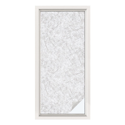 Zelfklevende raamfolie glas in lood Houten textuur