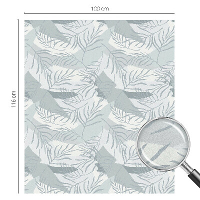 Zelfklevende anti inkijk folie glas in lood Subtiele bladeren