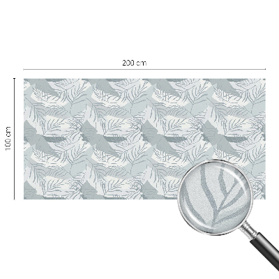 Zelfklevende anti inkijk folie glas in lood Subtiele bladeren