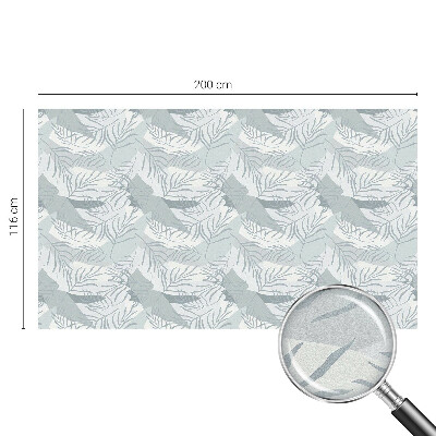 Zelfklevende anti inkijk folie glas in lood Subtiele bladeren