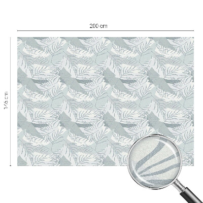 Zelfklevende anti inkijk folie glas in lood Subtiele bladeren