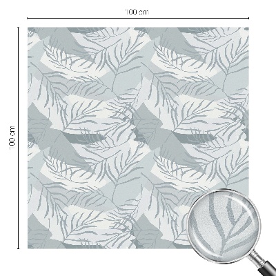 Zelfklevende anti inkijk folie glas in lood Subtiele bladeren