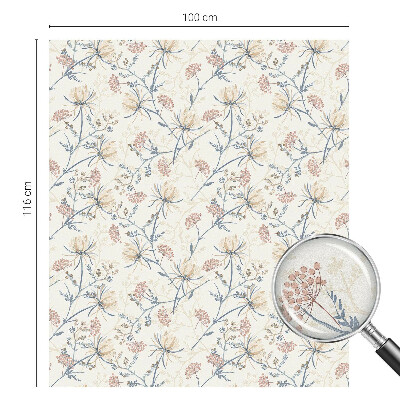 Zonwerende raamfolie glas in lood Bloemen van harmonie