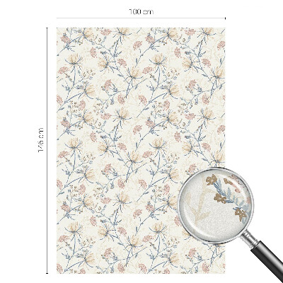 Zonwerende raamfolie glas in lood Bloemen van harmonie