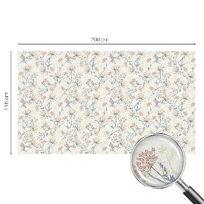 Zonwerende raamfolie glas in lood Bloemen van harmonie