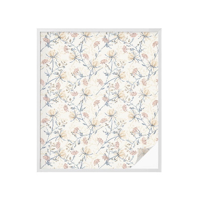 Zonwerende raamfolie glas in lood Bloemen van harmonie